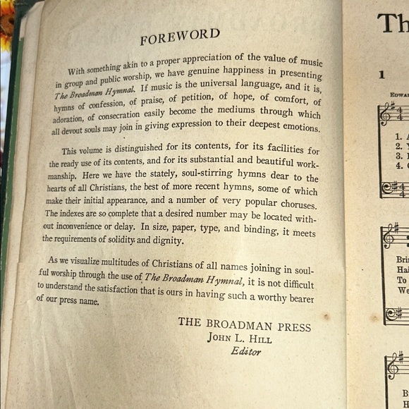 Broadman Hymnal Book. Copyright 1940. First Baptist Church in Houston Texas - Picture 3 of 9